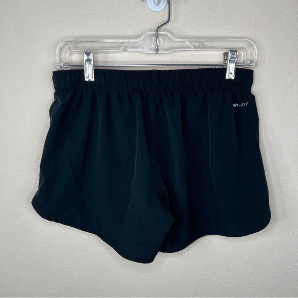 Small Nike Athletic Shorts Black Pink Fuchsia Activewear Elastic Waist - Picture 5 of 8